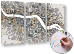 Festés számok szerint GREY ABSTRAKT | low difficulty