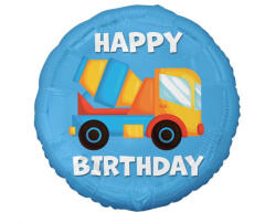 Godan Lufi 18" 45cm Járművek, Betonkeverő, Happy Birthday (LUFI489179)