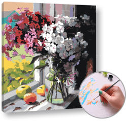  Festés a számok szerint Az ablak mögött | medium difficulty - kephaz