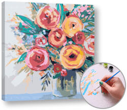 Festés a számok szerint JOY OF FLOWERS | low difficulty