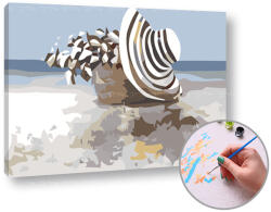 Festés a számok szerint Pihenés a tengerparton | low difficulty