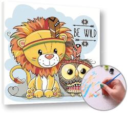  Paint by Numbers Lion - Alacsony nehézségi szint