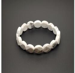 R. M. ékszer Howlit háromszög fazettált korong karkötő 13x6mm (059955)