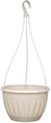 Elif Plastic Függő virágtartó akasztóval 18.5×12cm 1.8L Szín: Bézs