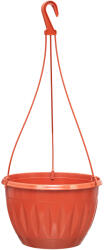 Elif Plastic Függő virágtartó akasztóval 23×35.2cm 3.3L Szín: Terrakotta