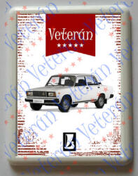  Hűtőmágnes Műanyag - Lada 2107 fehér (902538)