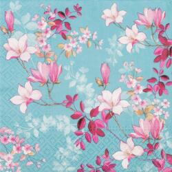 PAW papírszalvéta 33x33 cm 3 rétegű 20 lap/csomag Mangólia