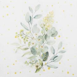 PAW Textilhatású szalvéta 40x40 cm 50 lap/csomag - Eukaliptusz csokor