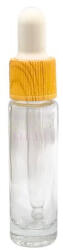 10 ml-es pipettás üveg - víztiszta (1 db) - fahatású