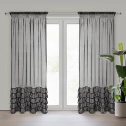 Takoy Függöny CARLI etaminból dekoratív fodrokkal és csillogó kristálycsíkkal 140 x 270 cm