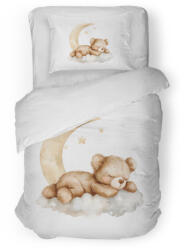 Takoy Pamut ágyneműhuzat kiságyba prémium szatén mackó a felhőn