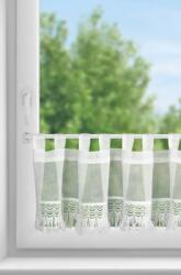 Takoy Vitrázs függöny etaminból ROXANA csipkével és bojtokkal díszítve 150 x 30 cm