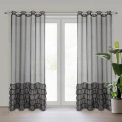 Takoy Függöny CARLI etaminból dekoratív fodrokkal és csillogó kristálycsíkkal 140 x 250 cm