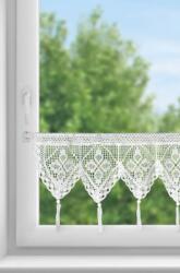 Takoy Boho stílusú vitrázs függöny MARTHA finom bojtokkal díszítve 150 x 30 cm-HF-464355