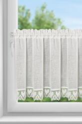 Takoy Rusztikus stílusú vitrázs függöny etaminból széles csipkével díszítve 150 x 60 cm