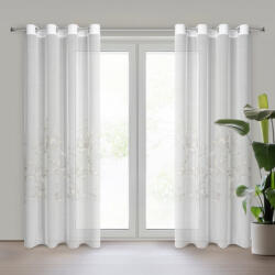 Takoy Függöny ESTELLA etaminból növényi motívummal díszítve 140 x 250 cm