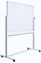 Sisteme afisare Optima Tabla alba magnetica, dubla fata, rotativa, 100 x 200 cm, pe stand mobil, profil aluminiu, Optima (OP-25100200)