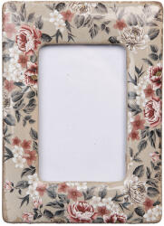 Clayre & Eef Rama foto masa, perete ceramica multicolora 13x2x18 cm / 9x13 cm (2F1275)