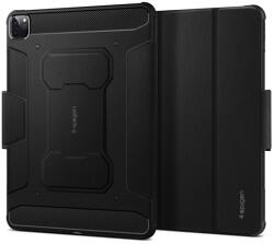 Spigen RUGGED ARMOR PRO tok álló (aktív FLIP, ütésállóság, TRIFOLD, asztali tartó, ceruza tartó) FEKETE Apple IPAD Air 13 (2024), IPAD Pro 12.9 (2022), IPAD Pro 12.9 (2021) (ACS02889)