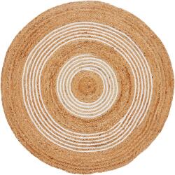 MICA In the Mood szőnyeg barna-fehér kerek 90 cm átmérő