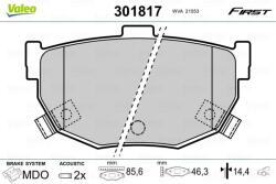 VALEO Set placute frana VALEO 301817 (301817)