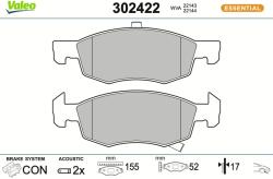 VALEO set placute frana, frana disc VALEO ESSENTIAL 302422 (302422)