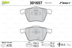 VALEO Set placute frana VALEO 301657 (301657)