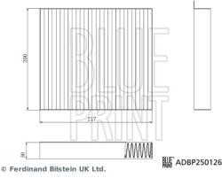 BLUE PRINT Filtru, aer habitaclu BLUE PRINT ADBP250126 (ADBP250126)
