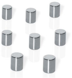 Be! Board Erős henger alakú mágnes, 8 db, 'Neodymium' ezüst (SDB3103) (SDB3103)