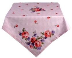 Clayre & Eef Asztalterítő 100x100cm, 100% pamut, Dotty Rose (ZV-8717459827790)