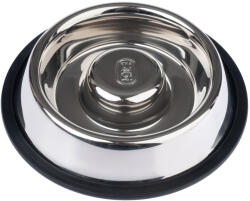  TIAKI TIAKI ezüstszínű habzsolásgátló tál kutyáknak - 1120 ml, Ø 29 cm