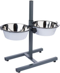  TIAKI TIAKI dupla tál állítható állvánnyal kutyáknak - 2 x 2650 ml, Ø 25 cm
