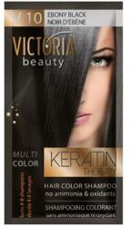 Victoria Beauty VICTORIA Keratin Therapy Hajszínező Sampon 40ml - V10 Ébenfekete