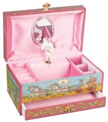 Goki Zenélő ékszerdoboz - lovas, fiókos - goki