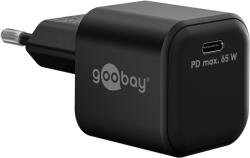 Goobay 65369 Nano USB-C Hálózati Töltő - 65W, Fekete