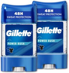 Gillette Power Rush zselés izzadásgátló, 2 × 70 ml (DEO192s)