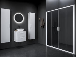 RAVAK Blix II NBLDP4 130 zuhanyajtó matt fehér+transparent (0YMJ0E00Z1)