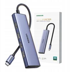 UGREEN CM511 Hub Usb-c Adapter Hdmi-hez, 3XUSB-A 3.0, Sd/tf (20956A)