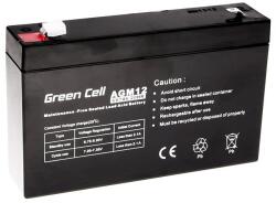 Green Cell 6V 7Ah AGM Zselés akkumulátor (AGM12) (AGM12)
