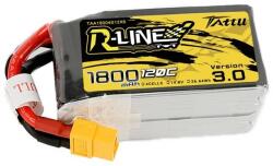 Tattu R-Line Version 3.0 1800mAh 14.8V 120C 4S1P XT60 akkumulátor (TAA18004S12X6) (TAA18004S12X6) (TAA18004S12X6)