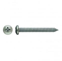 MoftX Din 7981 - Surub Autofiletant Pentru Tabla Cu Cap Bombat, Zincat Alb - 4.8, 9.5 (FKT11025)