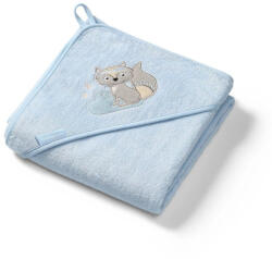  BabyOno fürdőlepedő kapucnis bambusz 100x100cm kék farkas 346/05 - babycenter-online