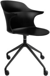 King Home BRAZO fekete forgó irodai szék (KHM-321-CPP8A)