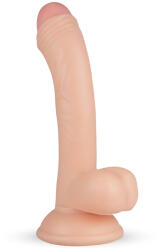 Real Fantasy Vince - dildo realist cu testicule și prepuț - 19, 5cm natur (8719497667000) Dildo