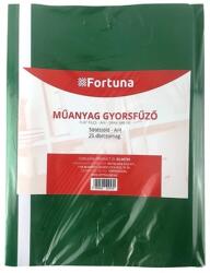Fortuna Gyorsfűző FORTUNA műanyag sötétzöld 25 db/csomag (FO00093) - nyomtassingyen