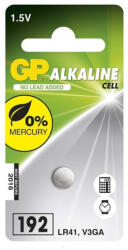 GP Batteries GP LR41 (192) alkáli gombelem 1db/bliszter (B13921) - mystock