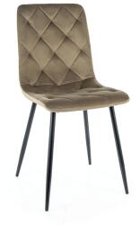  Olívazöld bársony étkezőszék JEROME