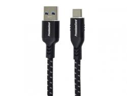  Cablu USB 3.2-A la USB type C T-T 2m brodat Negru, ku31cx2 (KU31CX2)