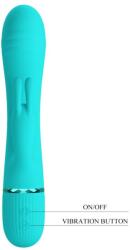  Tölthető, szilikon nyuszi vibrátor Pretty Love Scocco green 20 cm