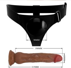  Felköthető, spriccelő dildó Pretty love kyton harness briefs with squirting dildo